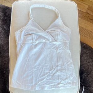 Flawed Lululemon Halter Top, white, size 10